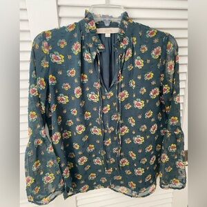 LOFT Floral Blouse